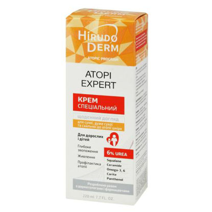 Світлина Гірудо Дерм Атопік Програм (Hirudo Derm Atopic Program) крем для сухої схильної до атопії шкіри 220 мл